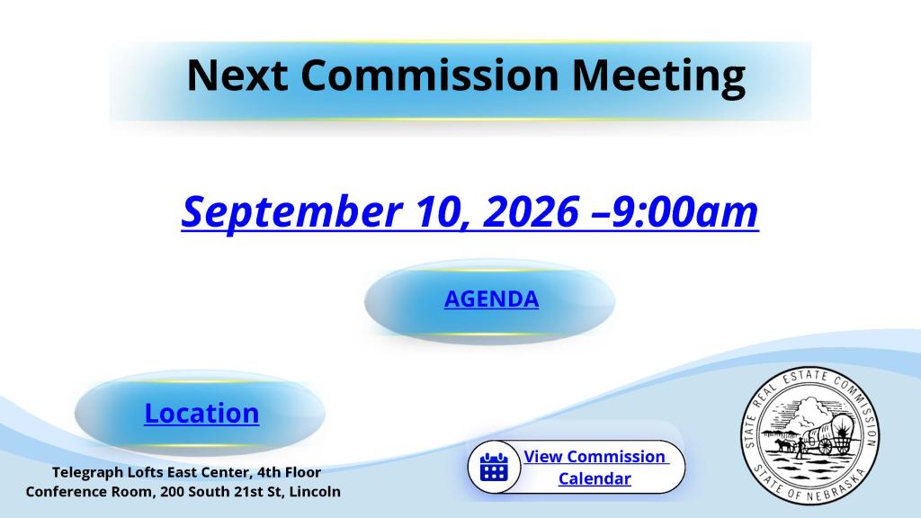 Next Commission Meeting